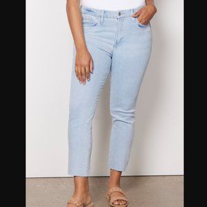 NWT GOOD AMERICAN Good Legs Cigarette Raw Hem Jean 18